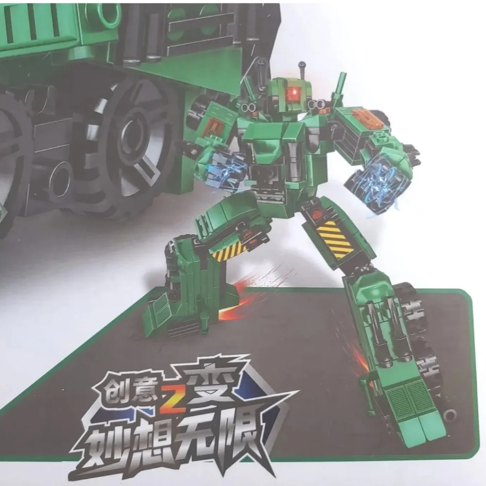 New Engineering Building Block Set Bull Dozer Tranforms Robot 452 Pcs Boy Gift